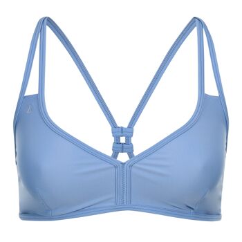 Haut de maillot de bain multiposition CHILL bleu clair 1