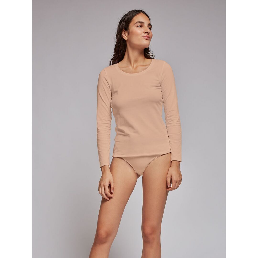 Langarm-Unterhemd aus Bio-Baumwolle – 1/0129 SKIN