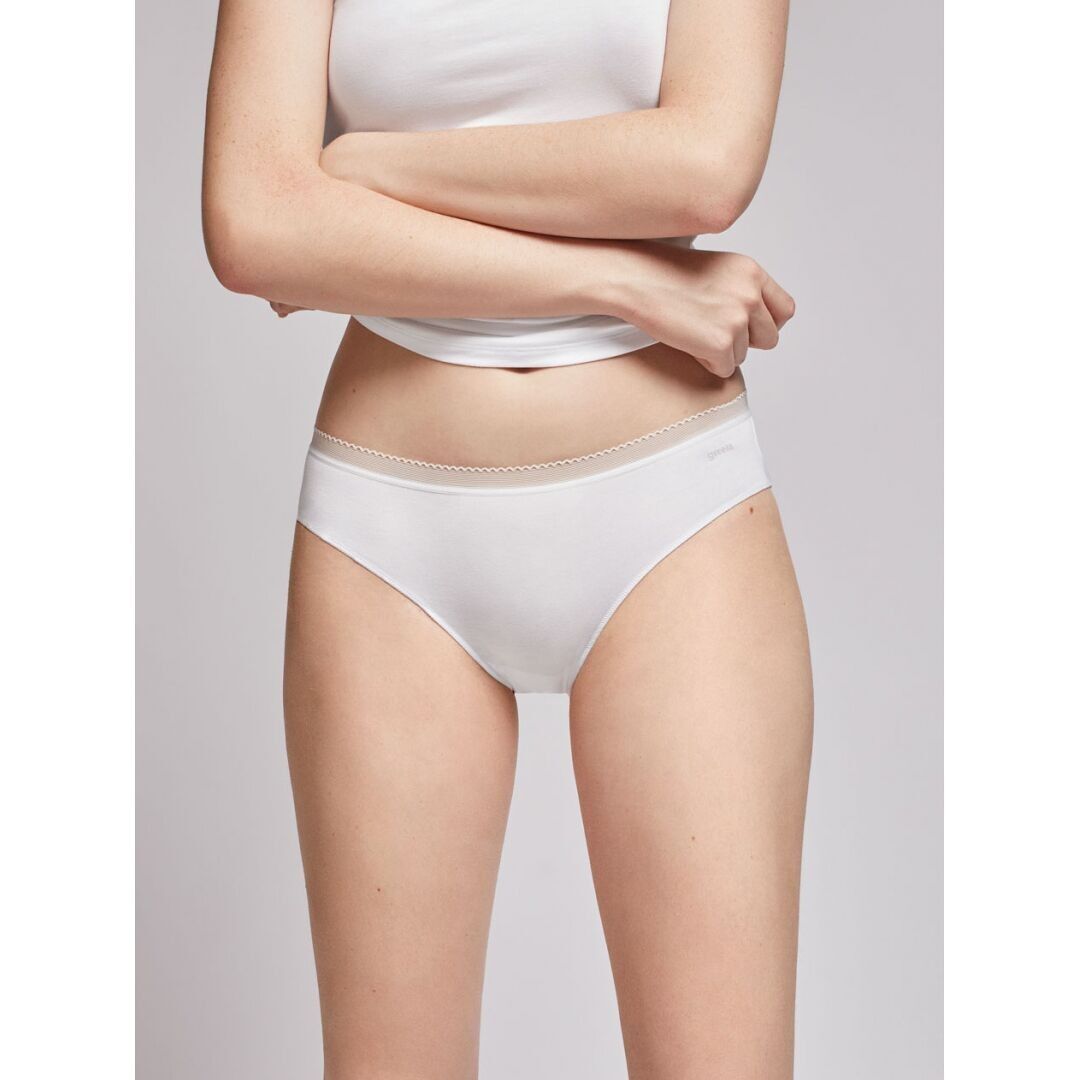 Mutandine midi extra piatte Lenzing Modal - 1/0208 BIANCO