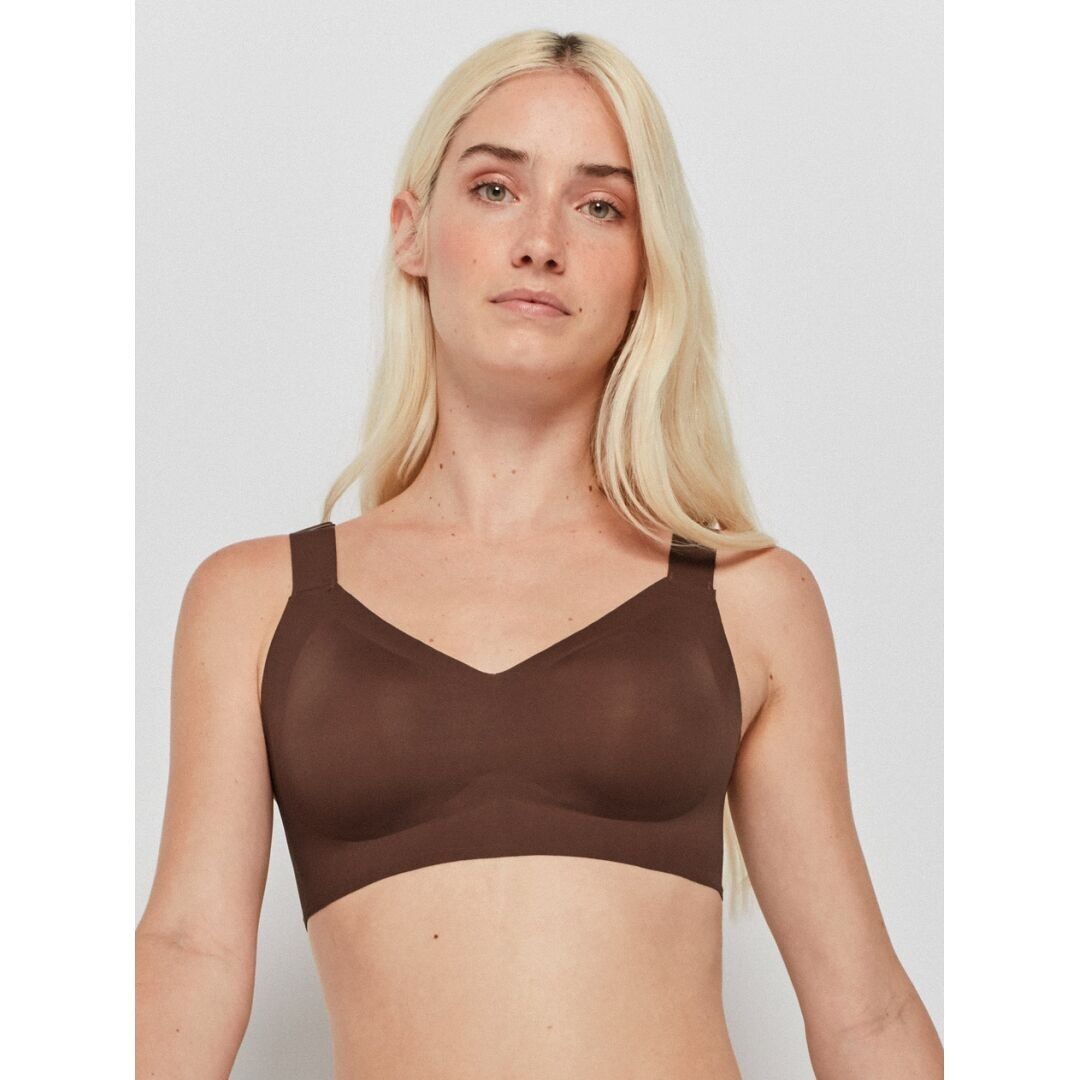 Sujetador capacidad sin aro y foam extraíble - 1/10010T CHOCOLATE