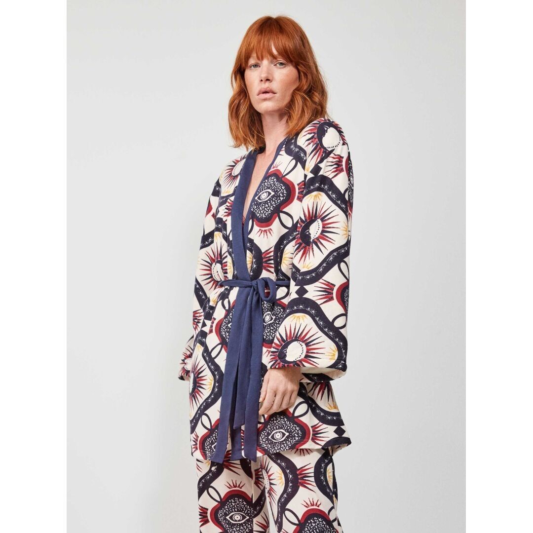 Lange Robe mit orientalischem Muster – 2/20195U PRINTED