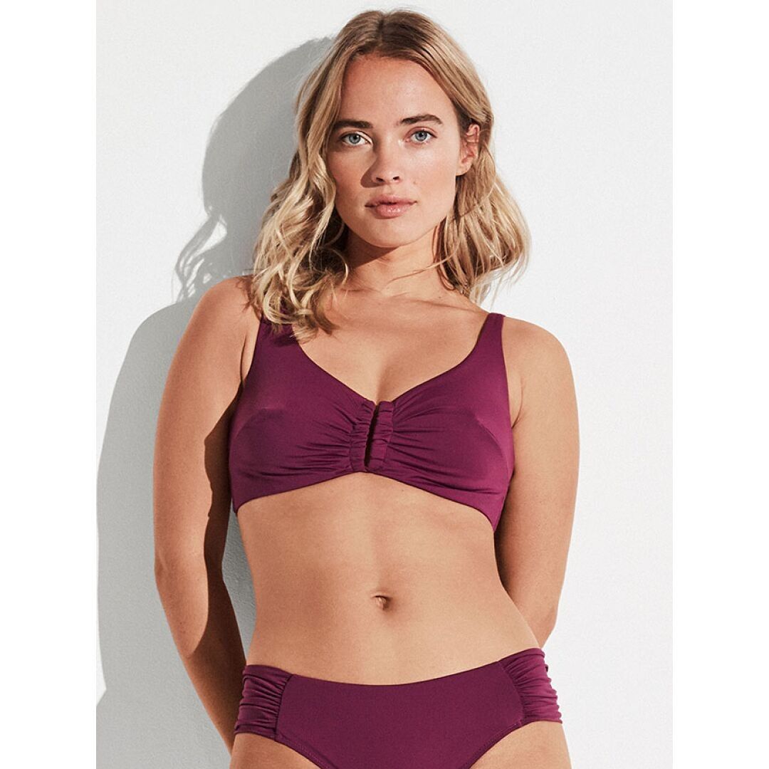 Reggiseno bikini capiente senza coppe in schiuma C e D - 2/30051T BORDEAUX