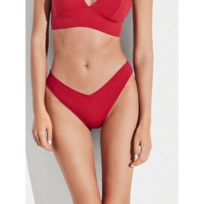 Slip bikini a V tagliato al laser - 2/30057B ROSSO