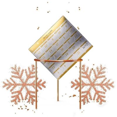 Calendario dell'Avvento 24 gioielli a sorpresa - Finitura in oro rosa