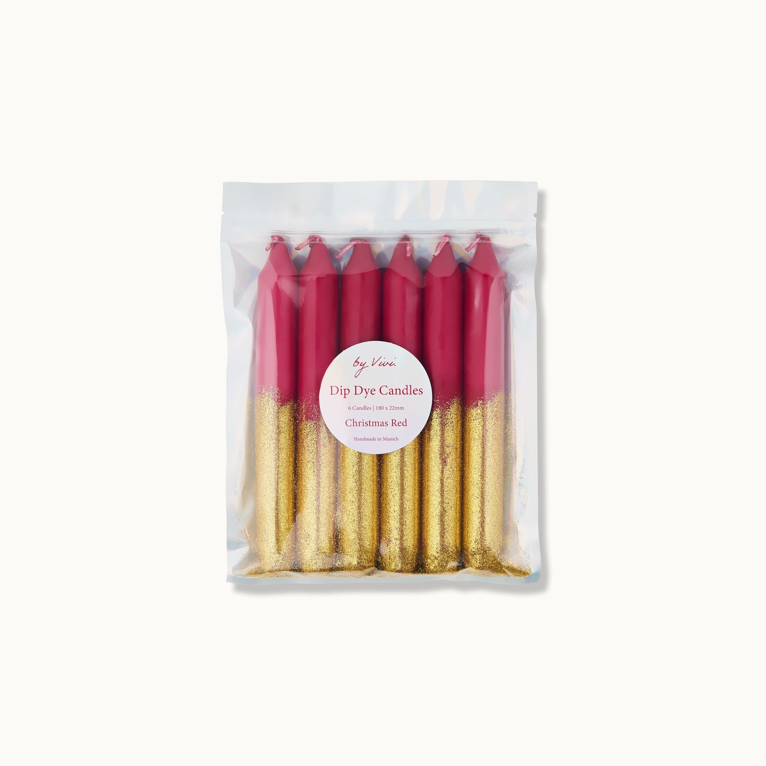 Ensemble de teintures à tremper : Rouge de Noël pailleté