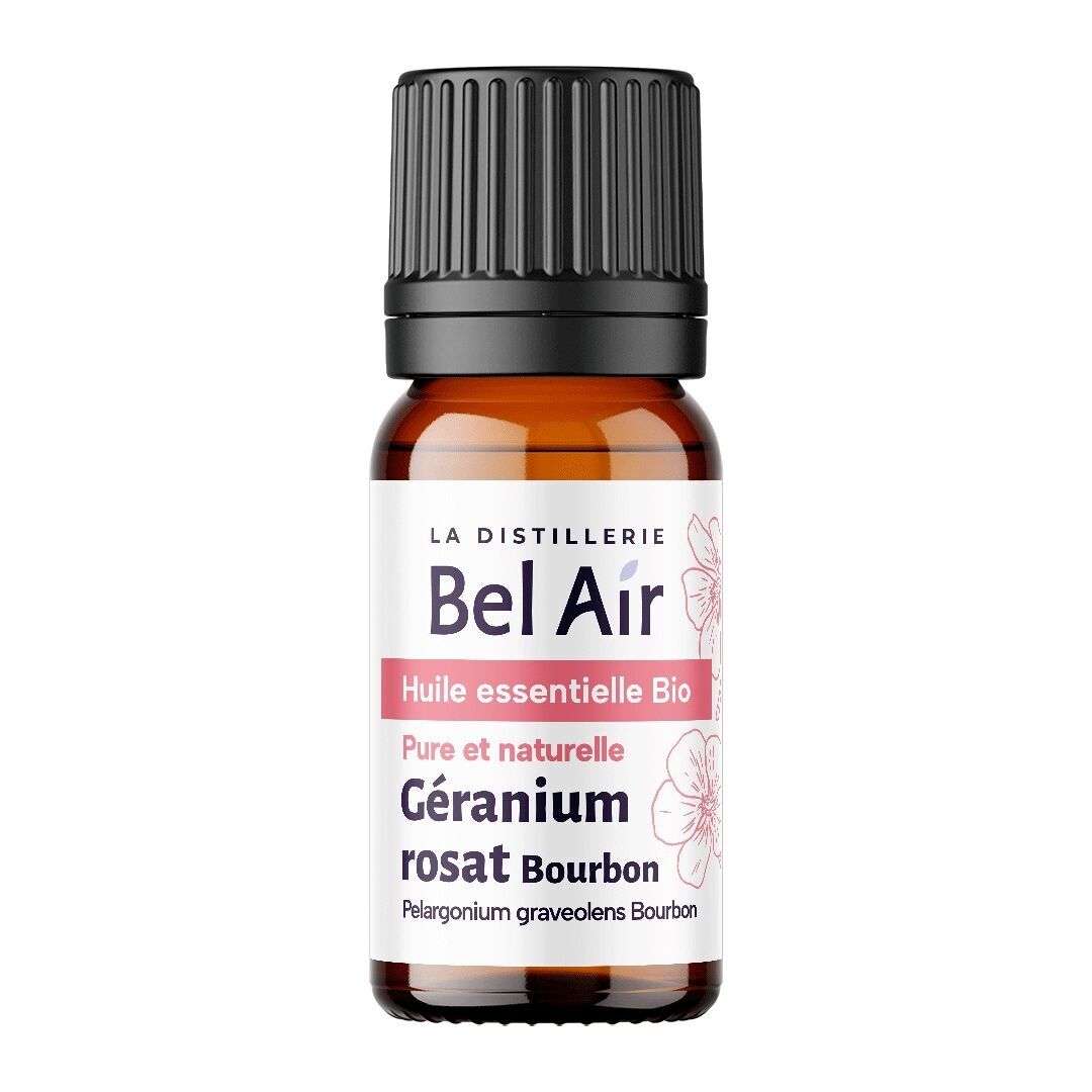 Geranio rosa (Bourbon) - Olio essenziale biologico - 10ml