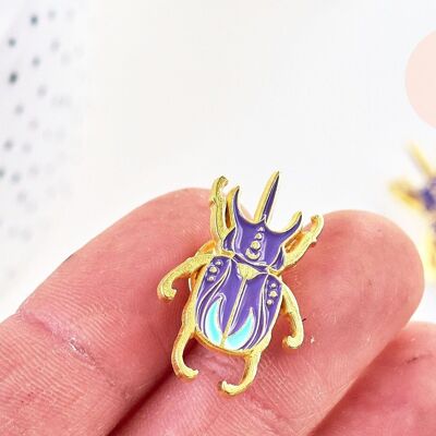 Broche pins insecte mystique doré émaillé,broche dorée, décoration veste, 28x19mm,x1 G5542