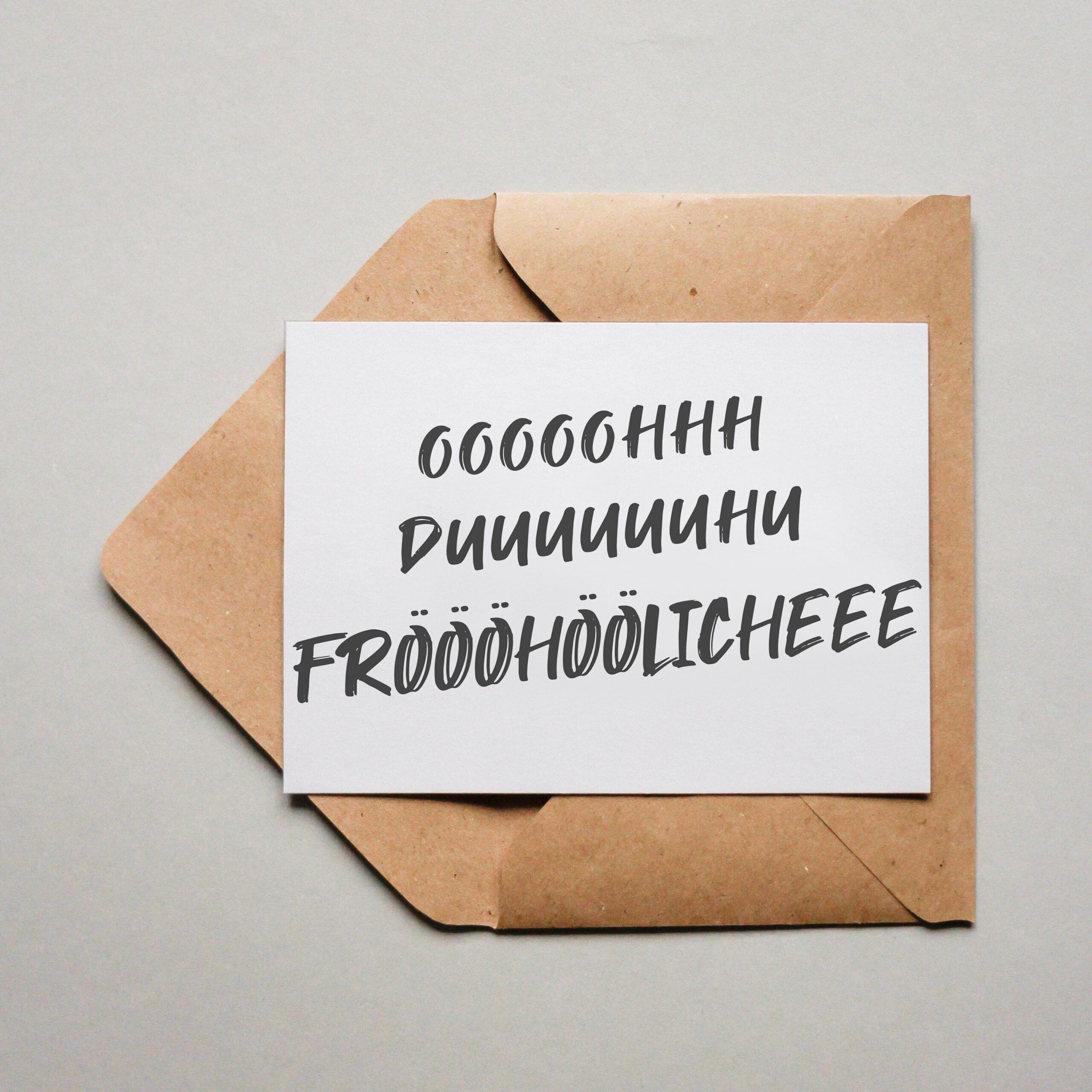 Carte postale OOOOOhhh duuuuuuhu Fröööhöhlicheee