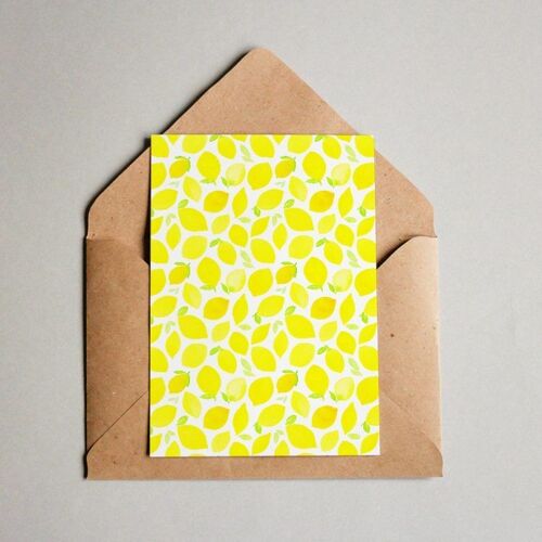 Postkarte Muster #053 Wunderzitrone