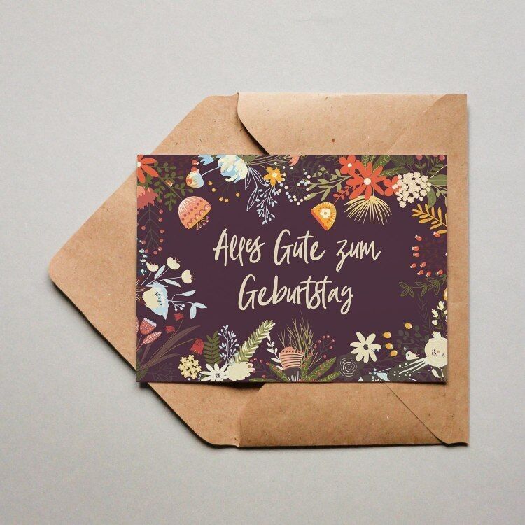 Carte postale joyeux anniversaire