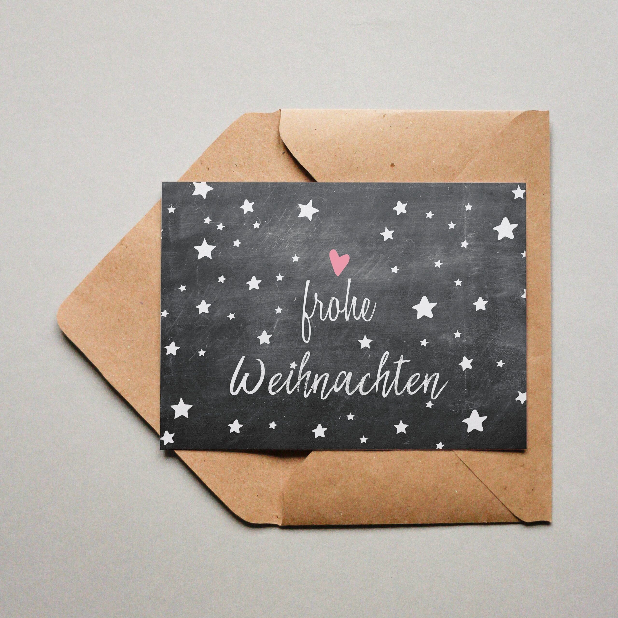 Cartolina Buon Natale Stelle