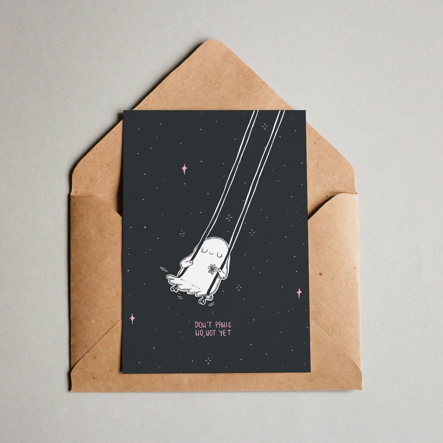 Carte postale Ne paniquez pas