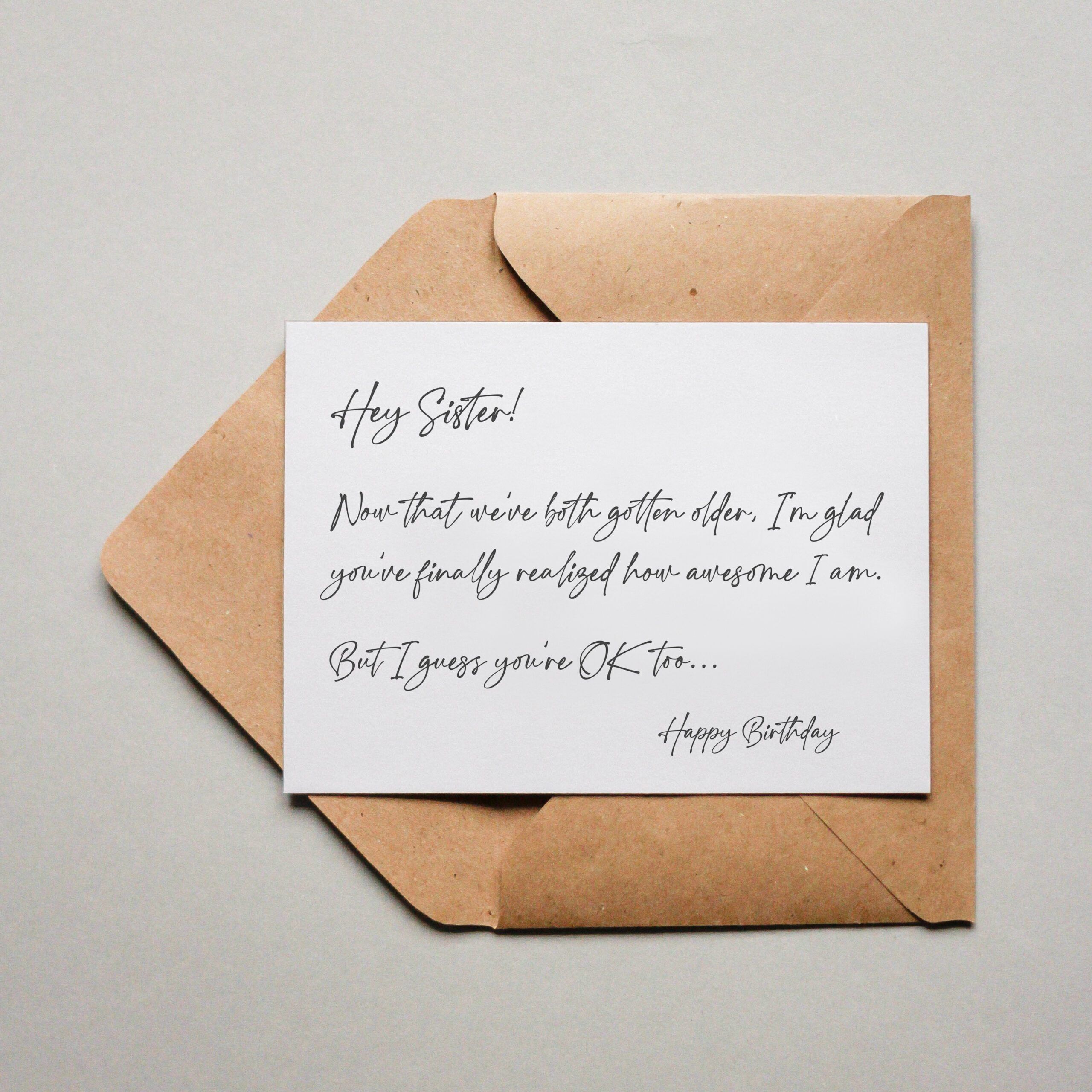 Carte postale Joyeux anniversaire soeur