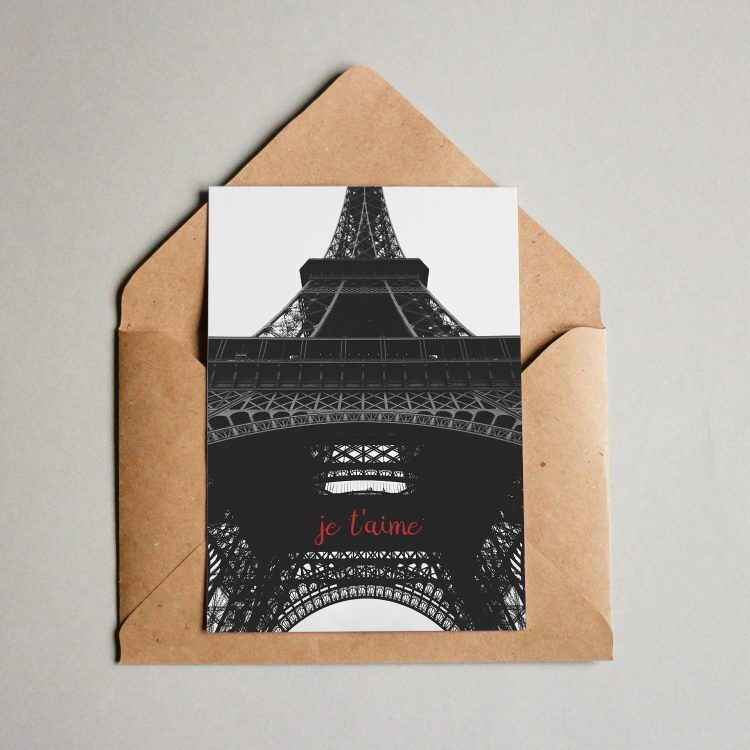 Carte postale Je t'aime Paris