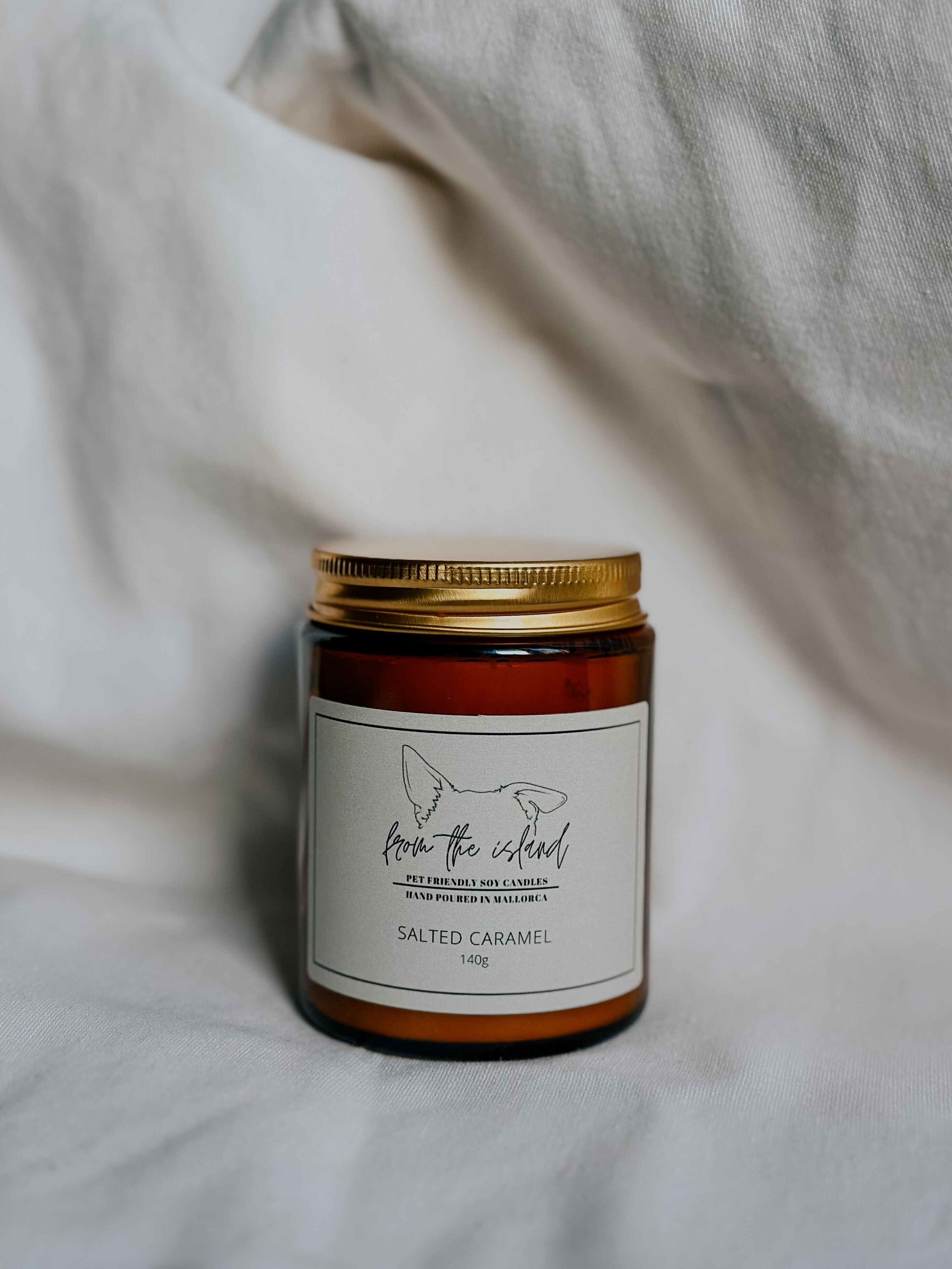 Salted Caramel- Soy Wax Scented Candle Pet Friendly