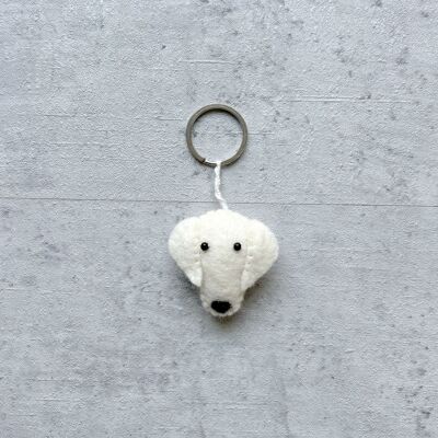 Llavero perro blanco SET 3 (00C-KEY-DOG-WHTE)