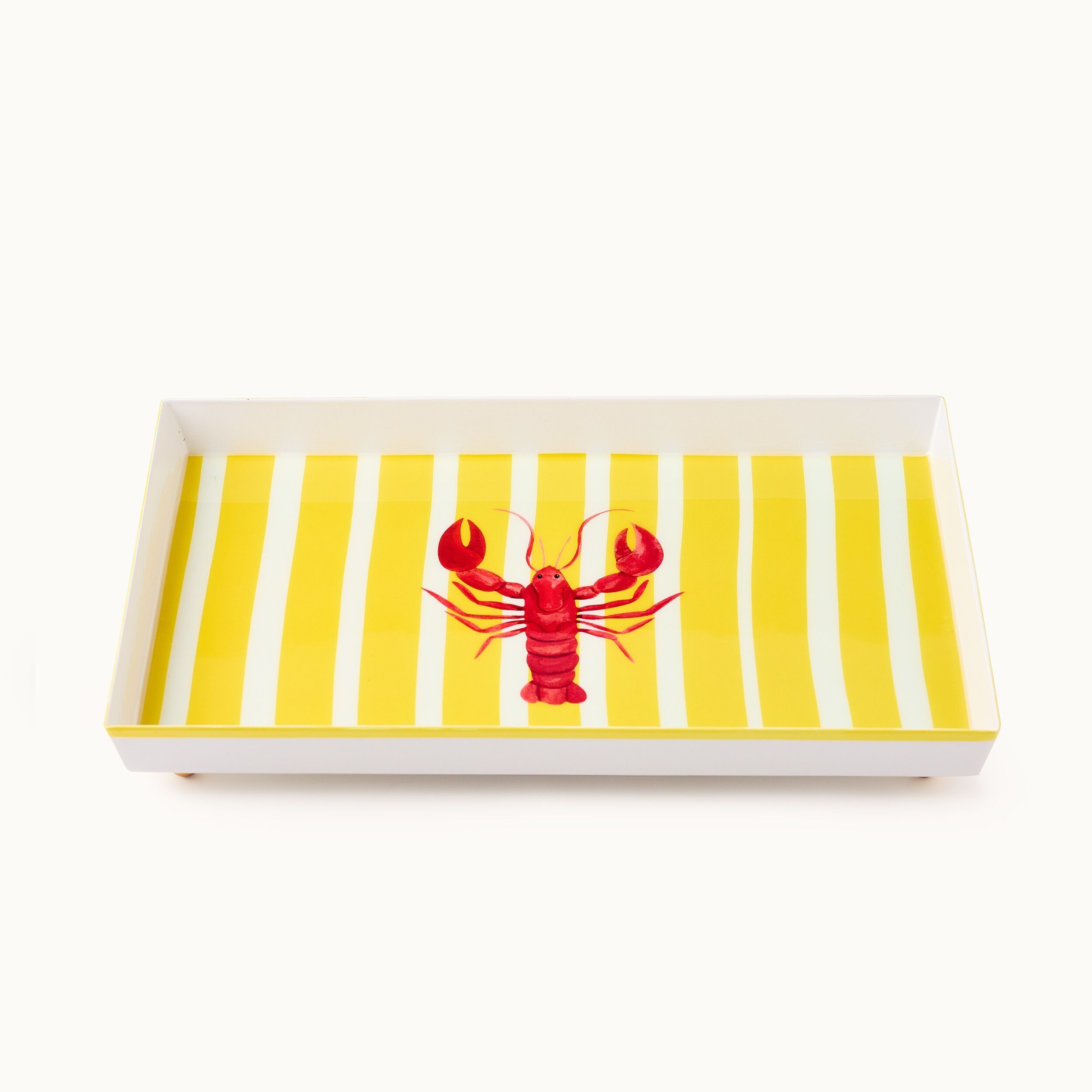 Vassoio decorativo Aragosta Giallo