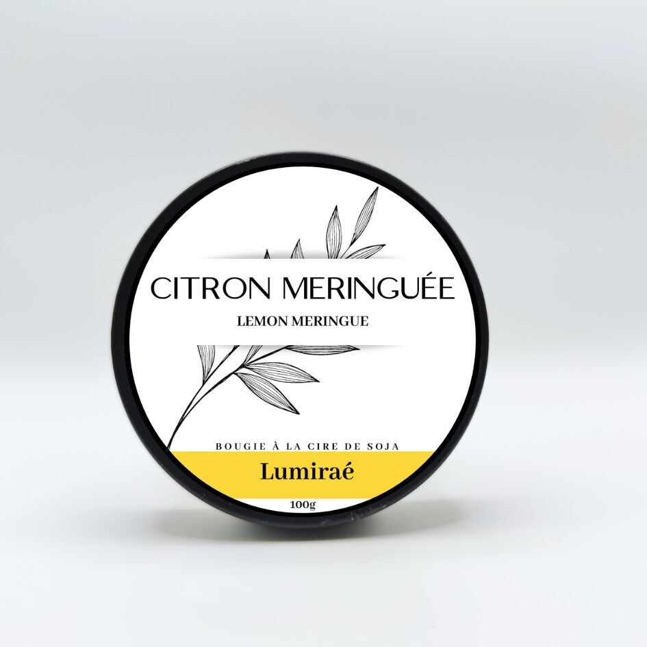 Zitrone-Baiser-Kerze