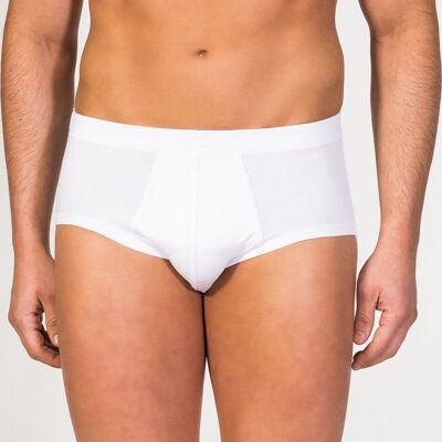Micromodal fly front Brief white