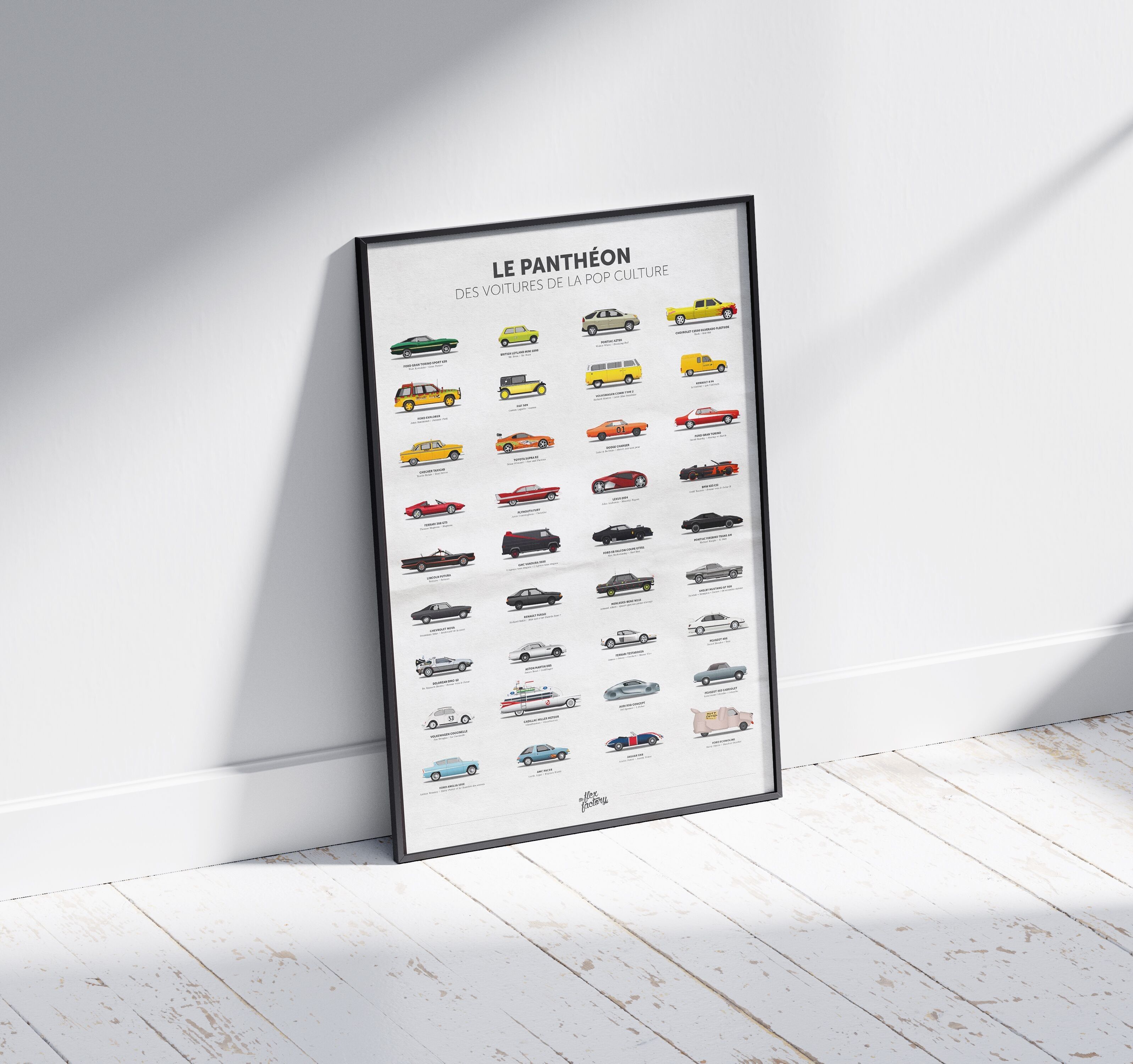 Pop Culture Cars Poster