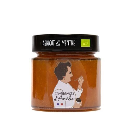 MARMELLATA EXTRA DI ALBICOCCHE E MENTA BIOLOGICA