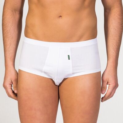 Slip senior con patta sul davanti bianco