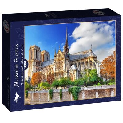 Bluebird 1000 Piece Puzzle - View of Notre Dame Cathedral in Paris