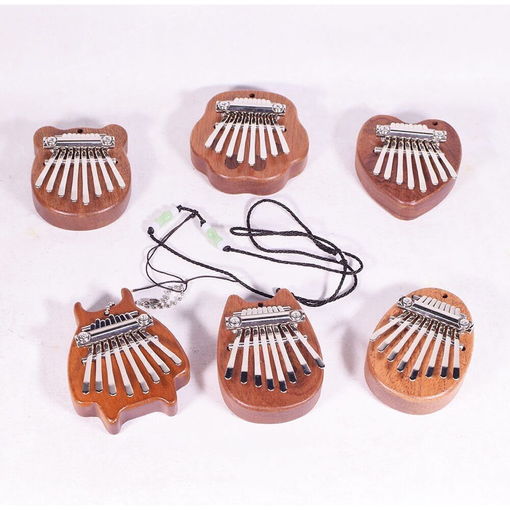 Mini Kalimba de madera - Diseños variados