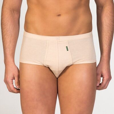 Fly front Senior Brief beige Übergröße