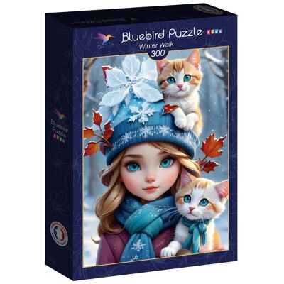 300 Piece Puzzle Bluebird - Winter Walk