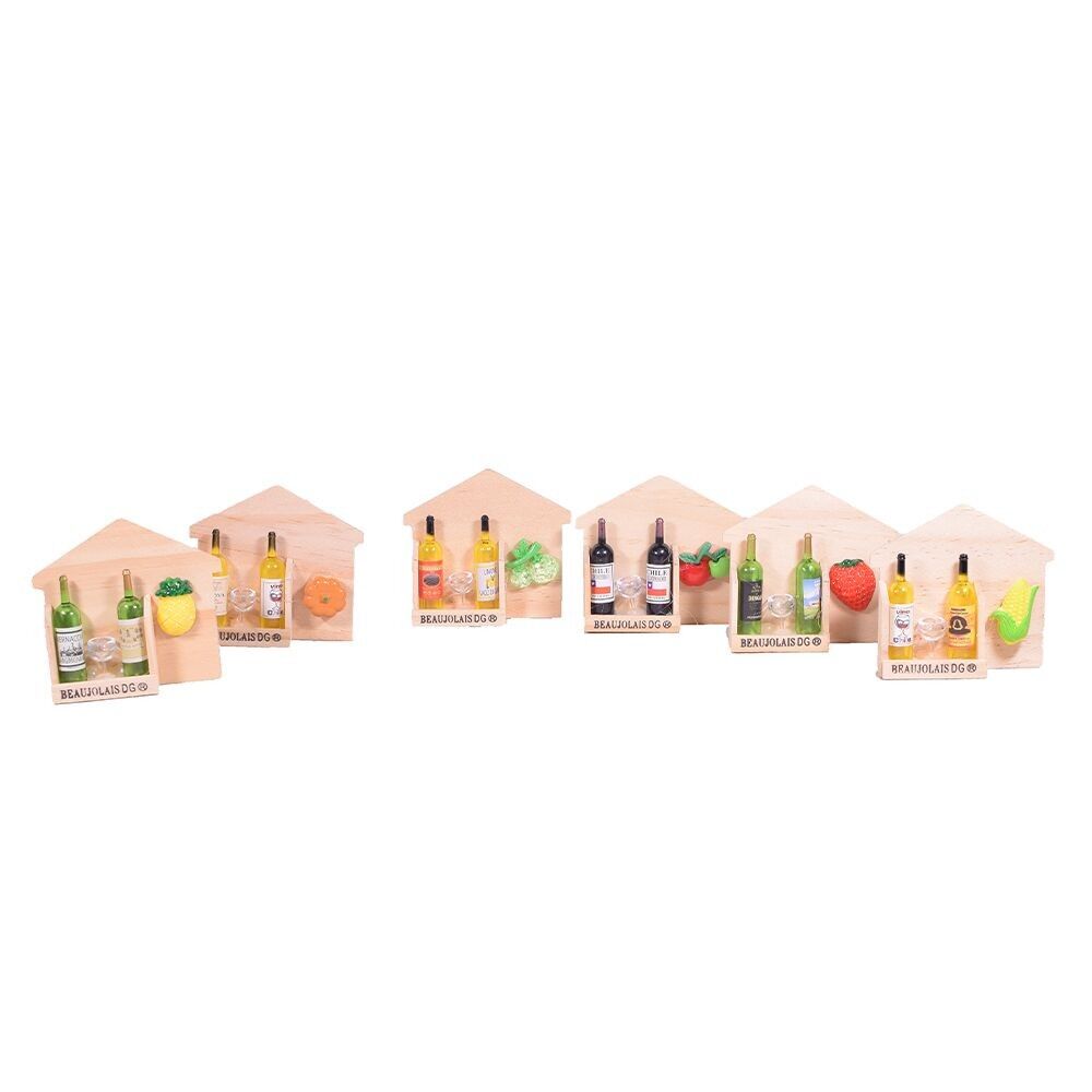 Wine Bottles Wooden Magnet Mix Designs