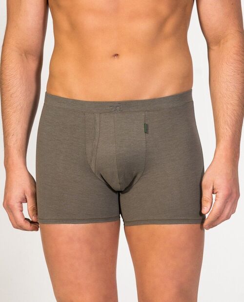 Soya fly front Boxer dark green