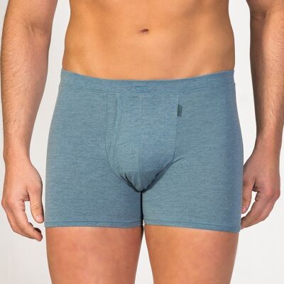 Soya Fly Front Boxer Denim Blau Übergröße