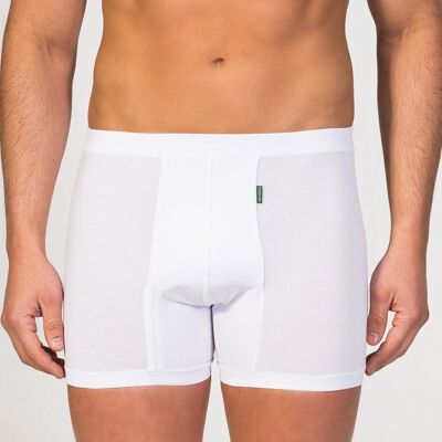 Fly front Boxer bianco taglie forti