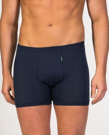 Boxer braguette bleu marine grande taille 1