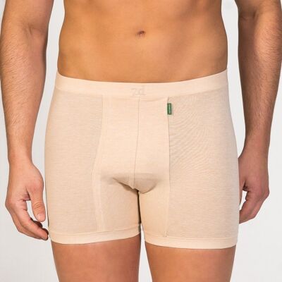 Boxer braguette beige grande taille