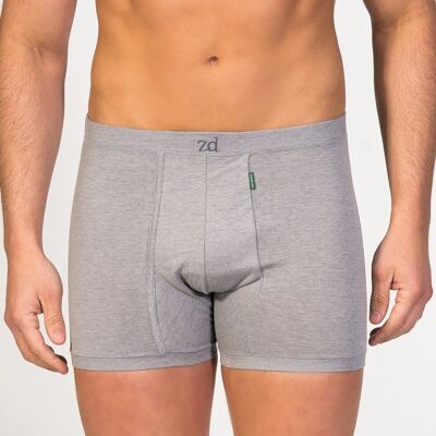 Fly front Boxer grigio taglie forti