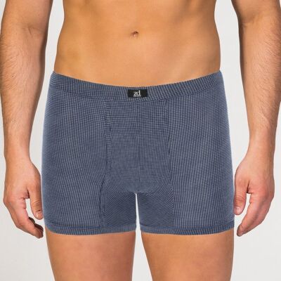Fly front marine squared Boxer navy blue