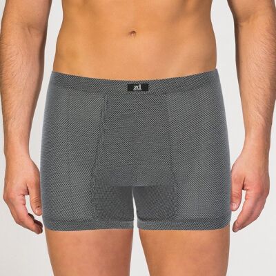 Fly front rhombused Boxer grey