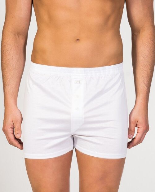 Mercerized button Boxer white