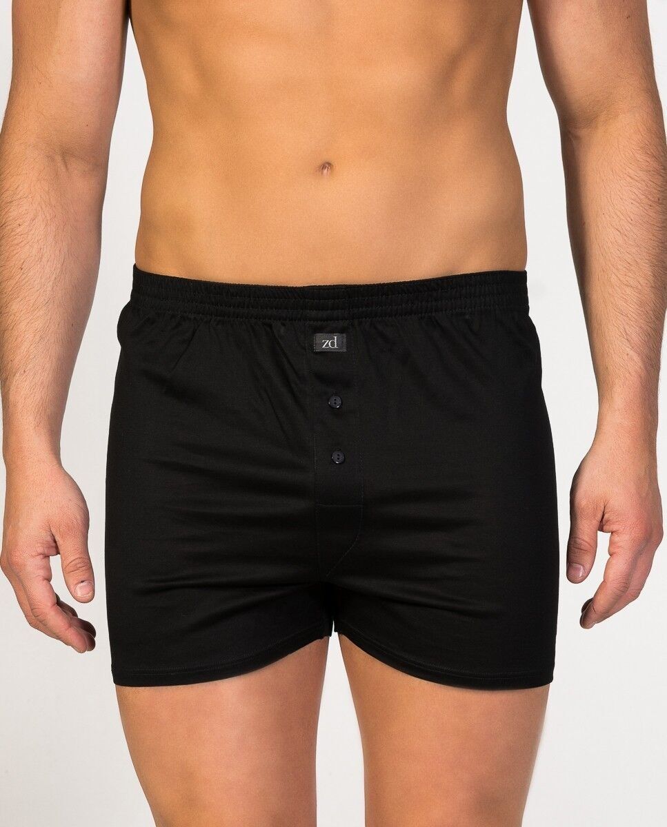 Mercerized button Boxer black