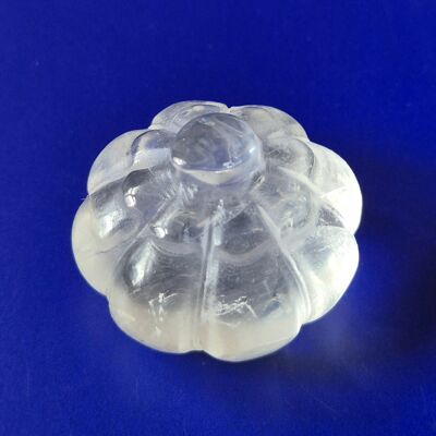 Halloween Clear Quartz Crystal Carving Pumpkin 20mm