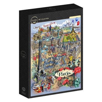Puzzle 1000 Pieces Grafika - Paris Collage
