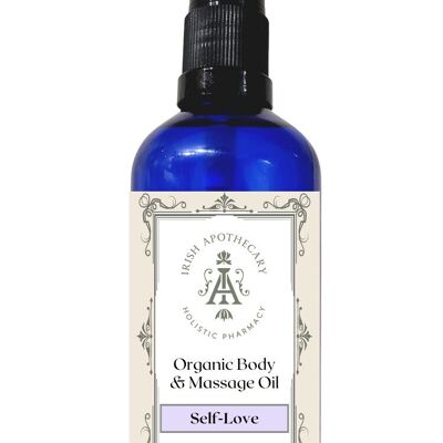 Huile de massage et corps Self-Love, certifiée biologique