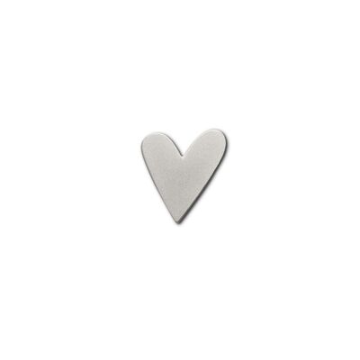 Spilla smaltata "Cuore d'argento"