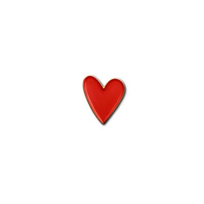 Spilla smaltata "Cuore Rosso"