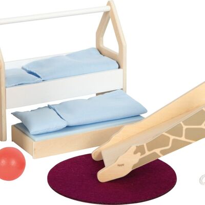 Meubles de maison de poupée chambre d’enfant| Accessoires de poupée | Jouets en bois
