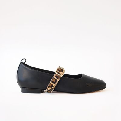 Ballet Swap Flat Black Leopard