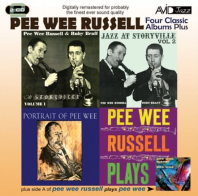 CD di Pee Wee Russell - Quattro album classici più (Jazz At Storyville Vol 1 / Jazz At Storyville Vol 2 / Ritratto di Pee Wee / Pee Wee Russell suona)