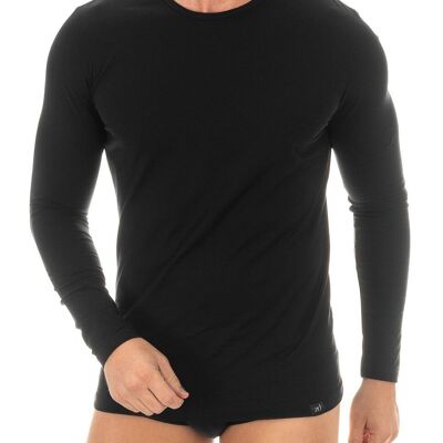Langarm-T-Shirt schwarz